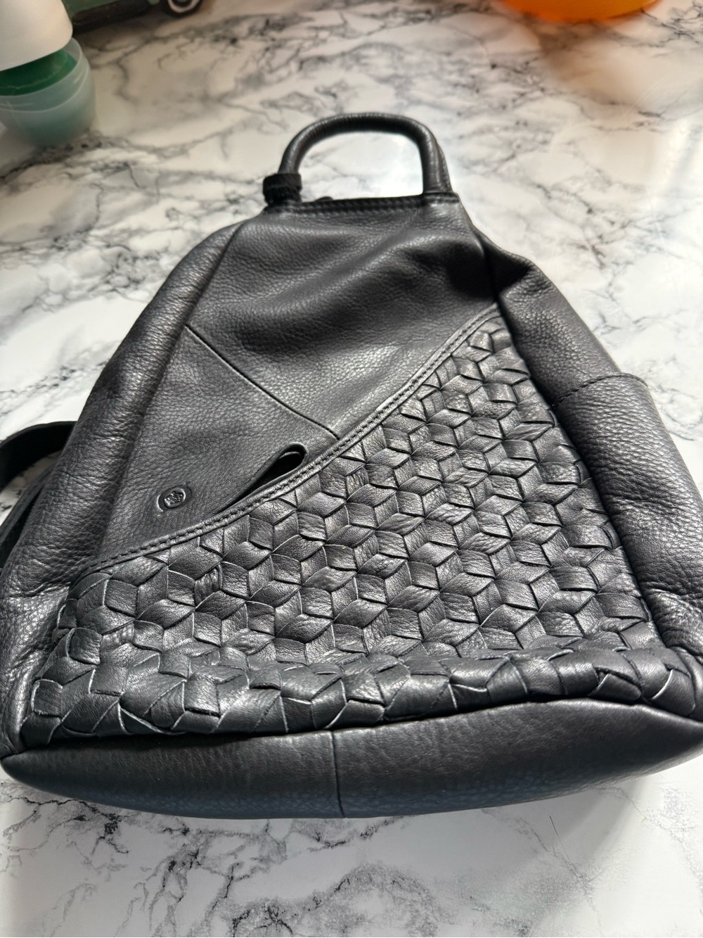 Born Black Textured Leather Backpack - Picture 8 of 8